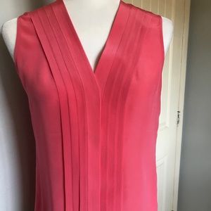 Banana Republic Silk Button-up Coral Top 4P